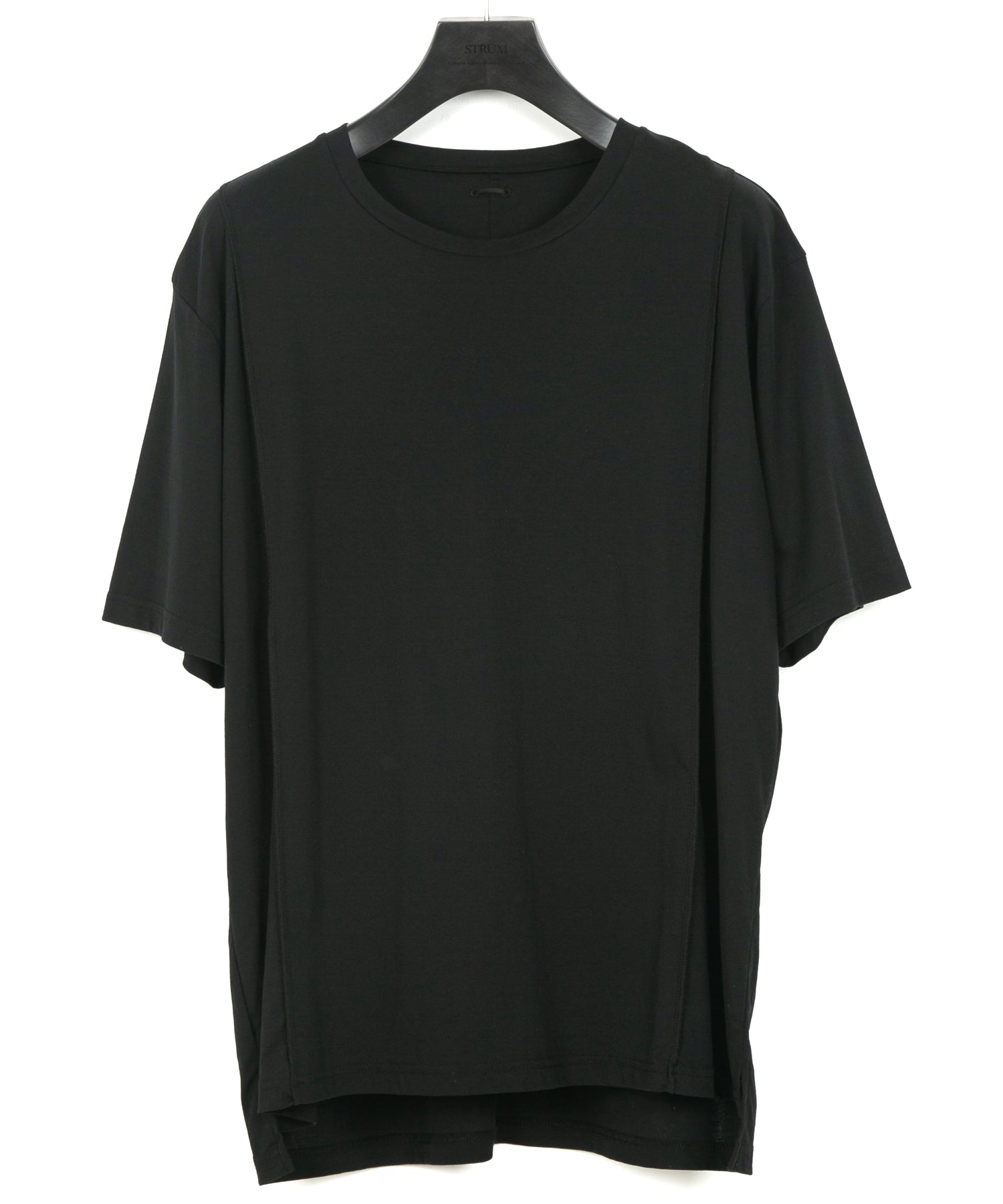 Load image into Gallery viewer, 50/1 Supima Cotton High Twist Double Jersey Crew Neck T-Shirt - BLACK