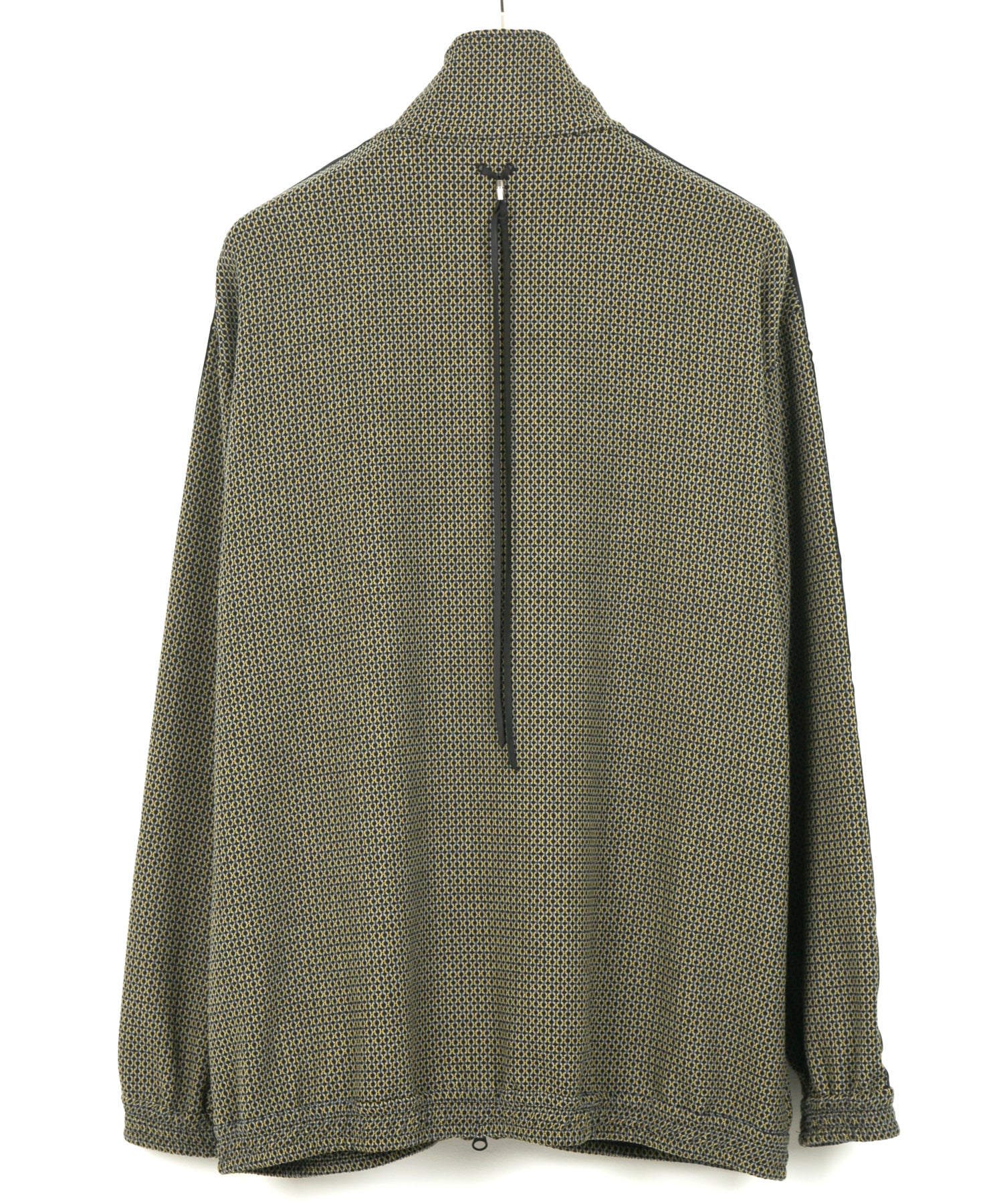 Load image into Gallery viewer, Poly Rayon Stretch Dobby Track Jacket - YELLOW × NAVY