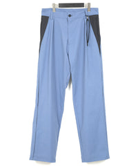 Load image into Gallery viewer, Spun Poly Stretch Tweel Pistol Pants - BLUE x GRAY