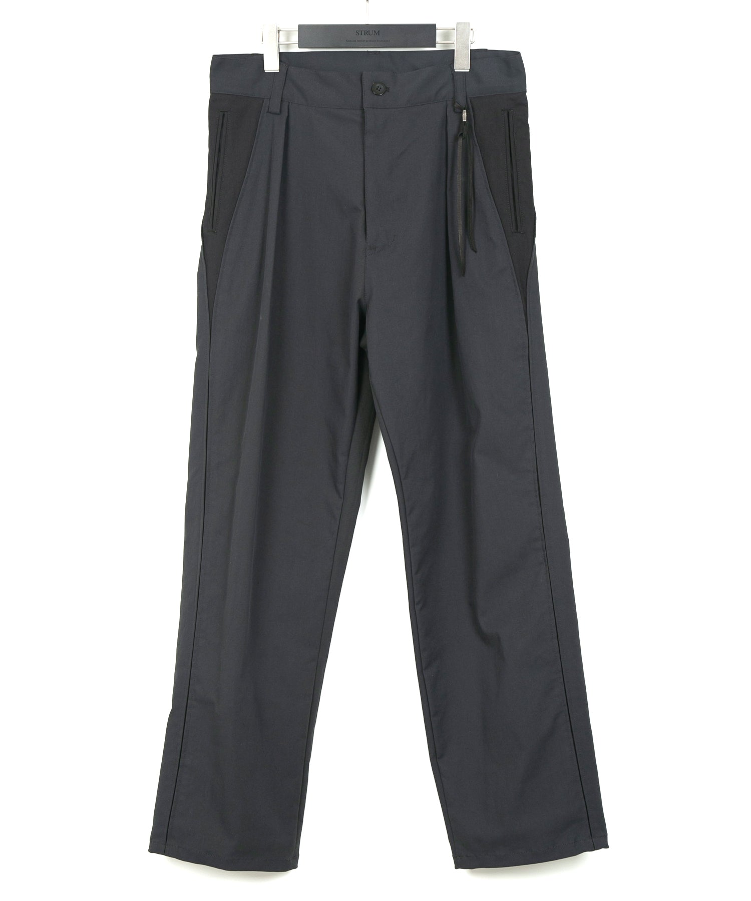 Load image into Gallery viewer, Spun Poly Stretch Tweel Pistol Pants - GRAY x BLACK