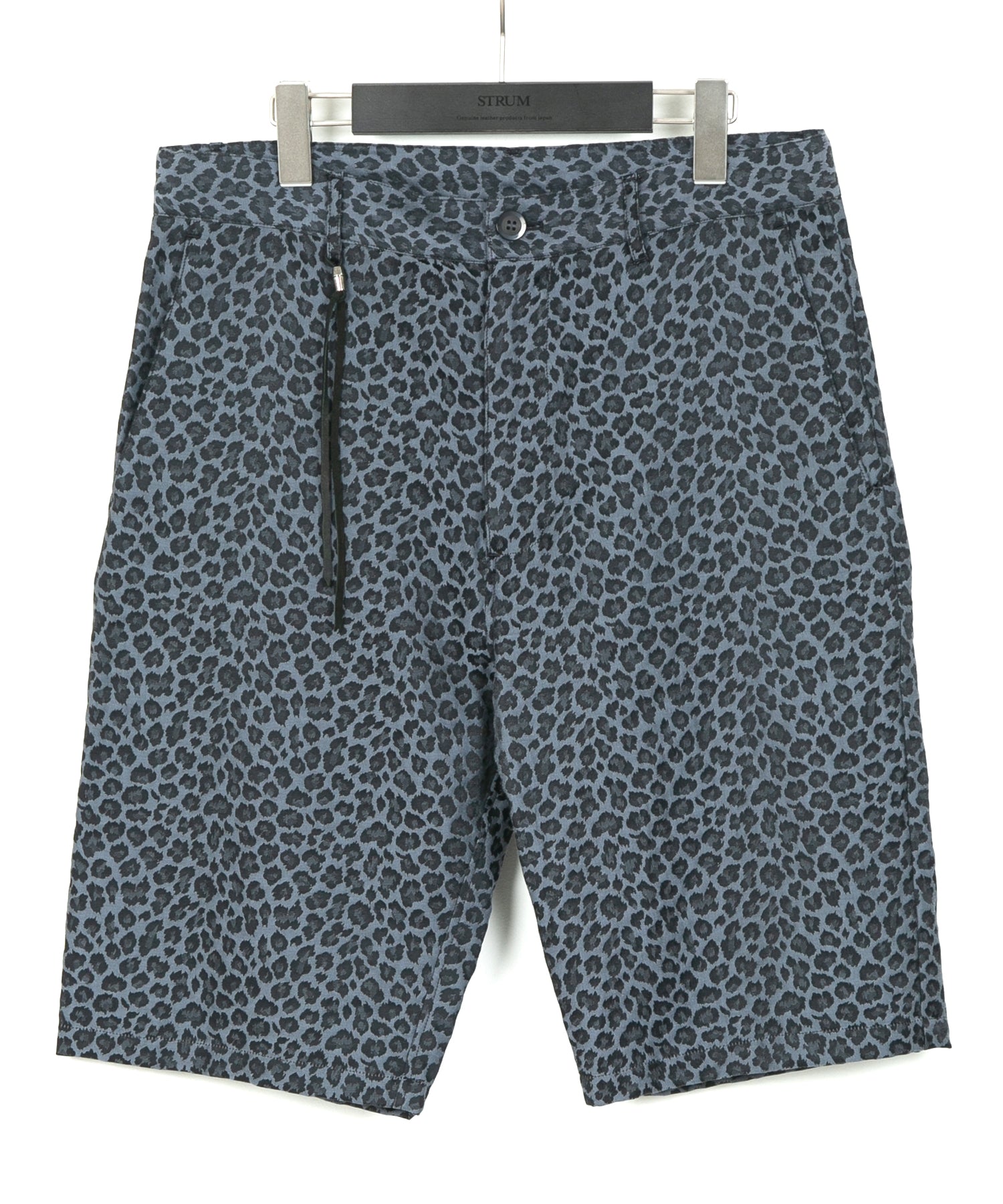 Load image into Gallery viewer, Nylon Cotton Two-Bath Dyed Leopard Jacquard Shorts - GRAY