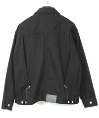 Load image into Gallery viewer, 11oz Organic Cotton Stretch Denim "Jimmy" Jacket - BLACK