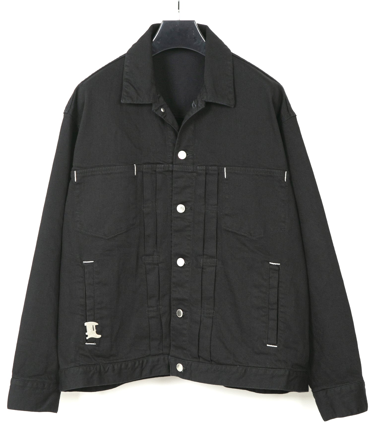 Load image into Gallery viewer, 11oz Organic Cotton Stretch Denim "Jimmy" Jacket - BLACK