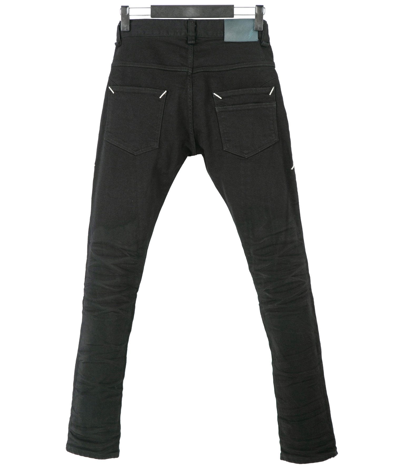 Load image into Gallery viewer, 11oz Organic Cotton Stretch Denim TIGHT JOE Tight Straight One Wash - BLACK