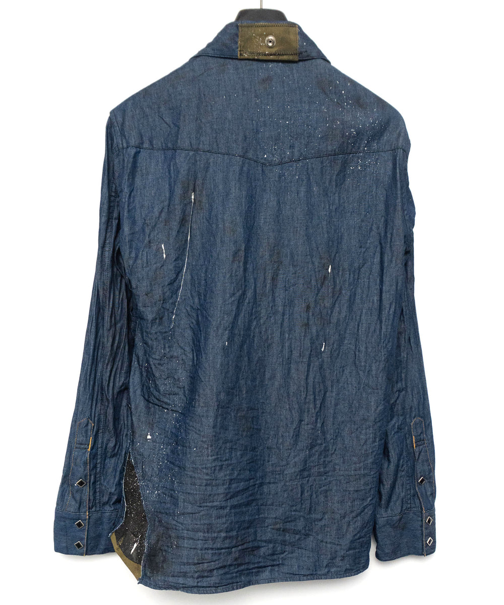 ネコーズ　リメイクウエスタンシャツ 直営限定】6oz オーガニックコットン リメイク デニム ウエスタン