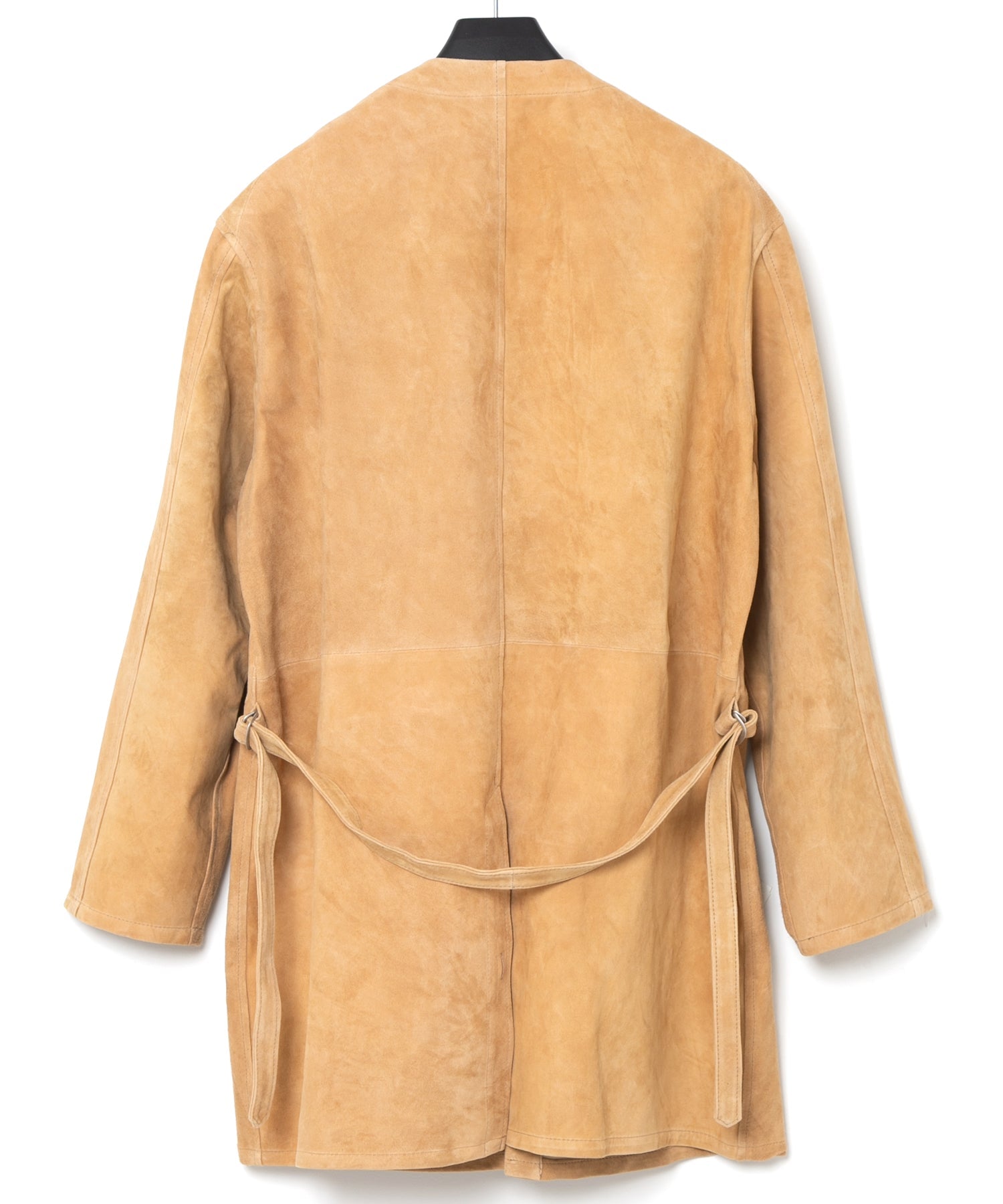 Load image into Gallery viewer, Calf Suede Long ALTERNA Cardigan - BEIGE