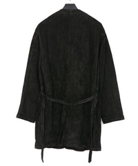Load image into Gallery viewer, Calf Suede Long ALTERNA Cardigan - BLACK