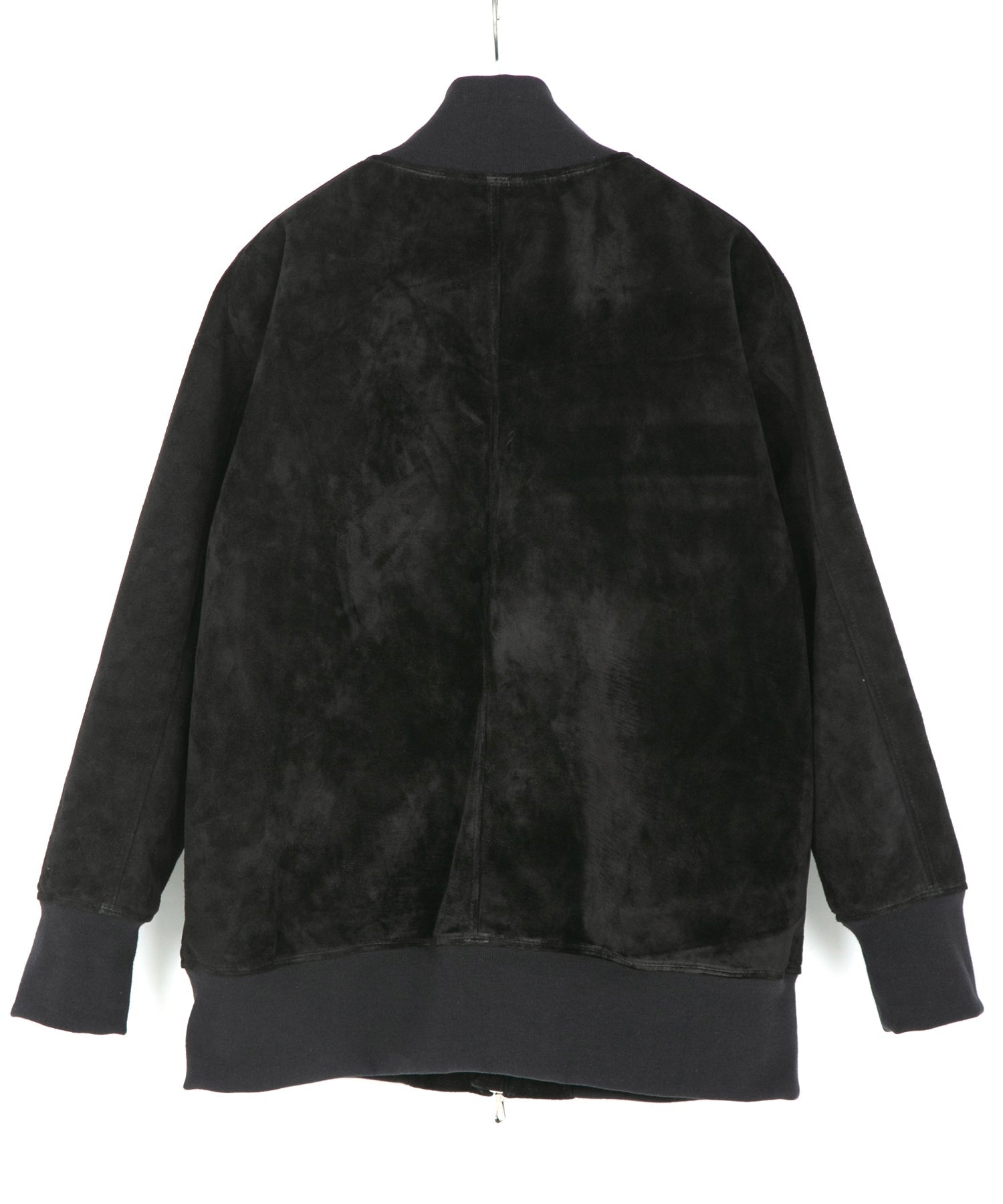 Load image into Gallery viewer, Suede Horse hide "CRANK" Blouson - BLACK