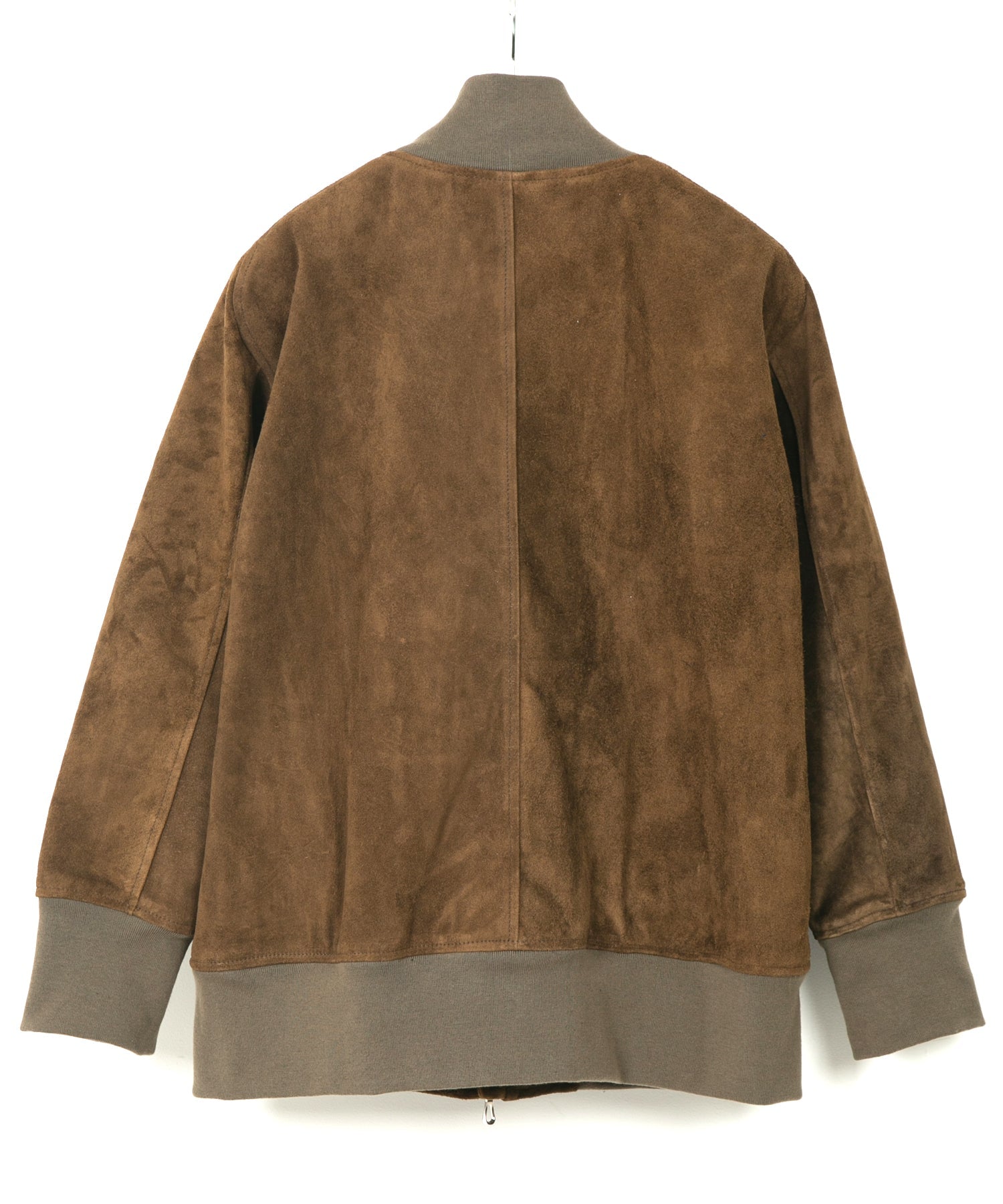 Load image into Gallery viewer, Suede Horse hide "CRANK" Blouson - BROWN KHAKI