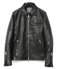 Load image into Gallery viewer, Pit Vegetable Full Tanned Shrunk Steerhide M.VINCENTS - BLACKSingle Riders