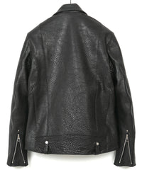 Load image into Gallery viewer, Pit Vegetable Full Tanned Shrank Steer hide HI-FLYER Double Riders Jacket - BLACK