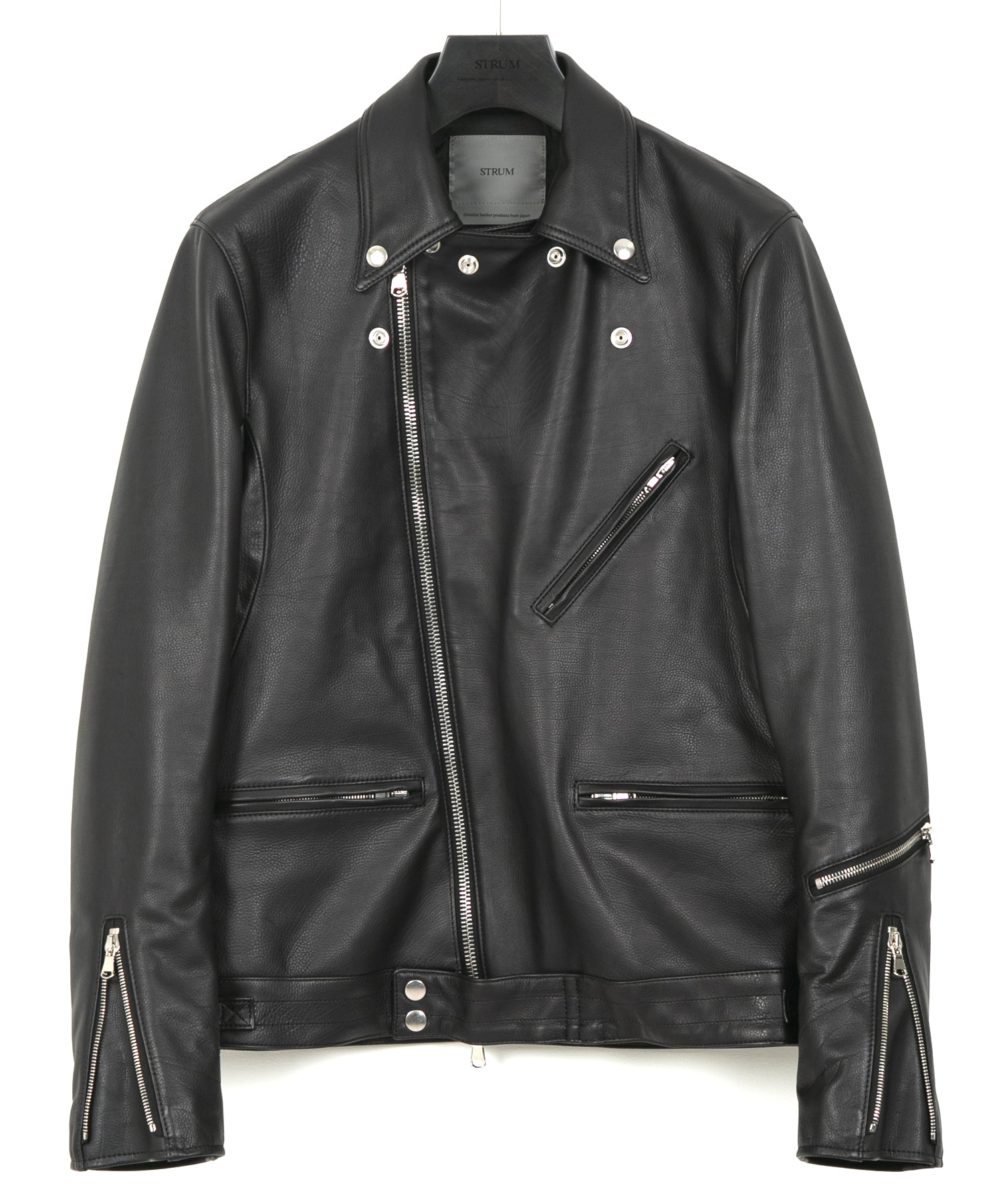 Load image into Gallery viewer, Oil Calf SPEEDER Double Riders Jacket - BLACK