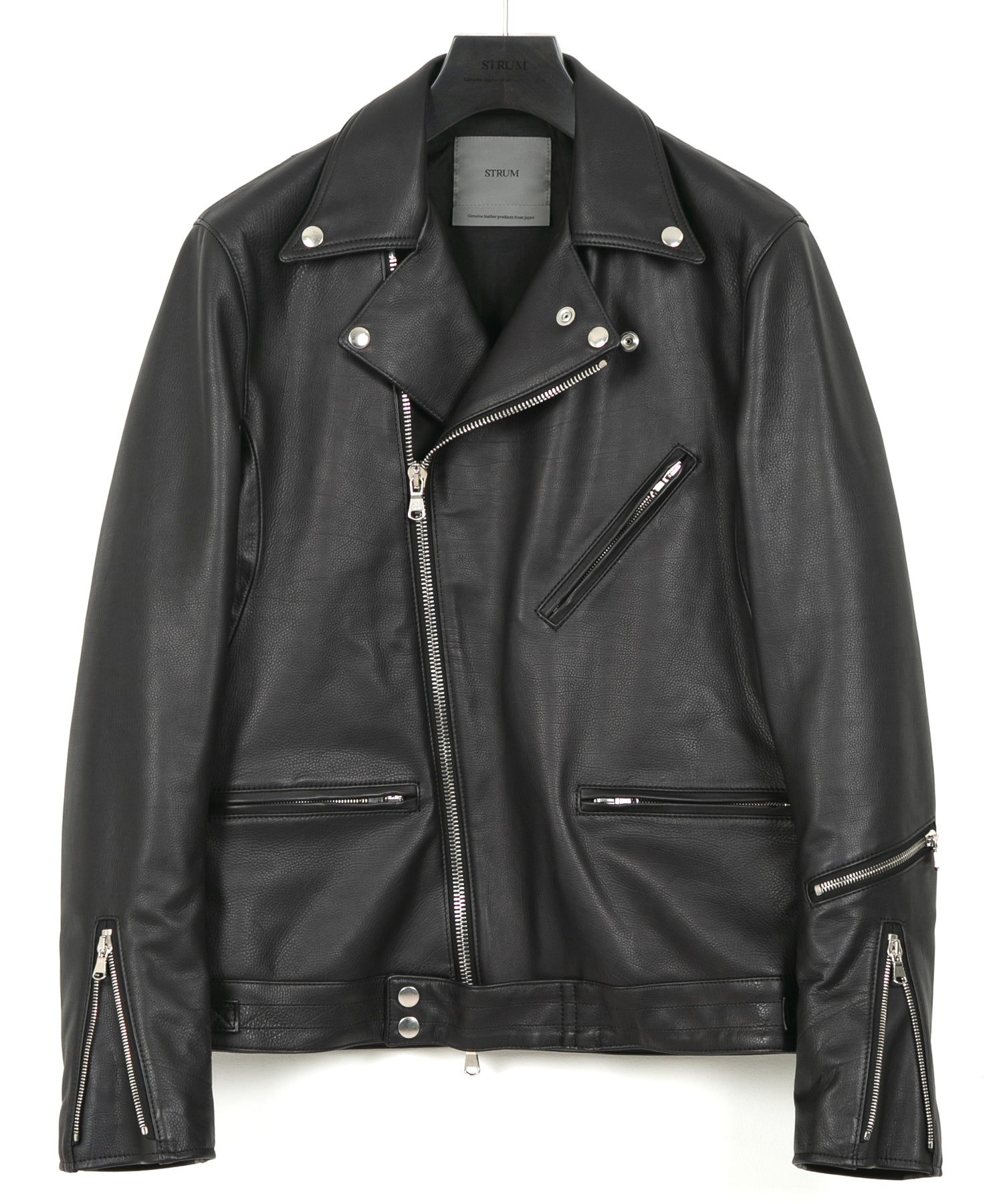 Load image into Gallery viewer, Oil Calf SPEEDER Double Riders Jacket - BLACK