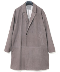 Load image into Gallery viewer, Sheepskin Suede BILL Sheepskin Suede Middle Coat - GRAIGE