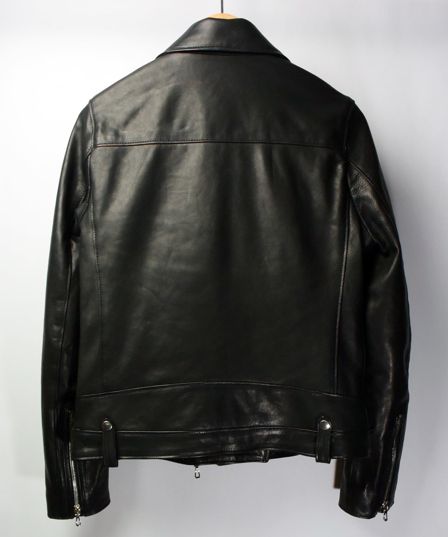 Load image into Gallery viewer, Lucinda Spain Entrefino Lamb Double Riders Jacket / Black