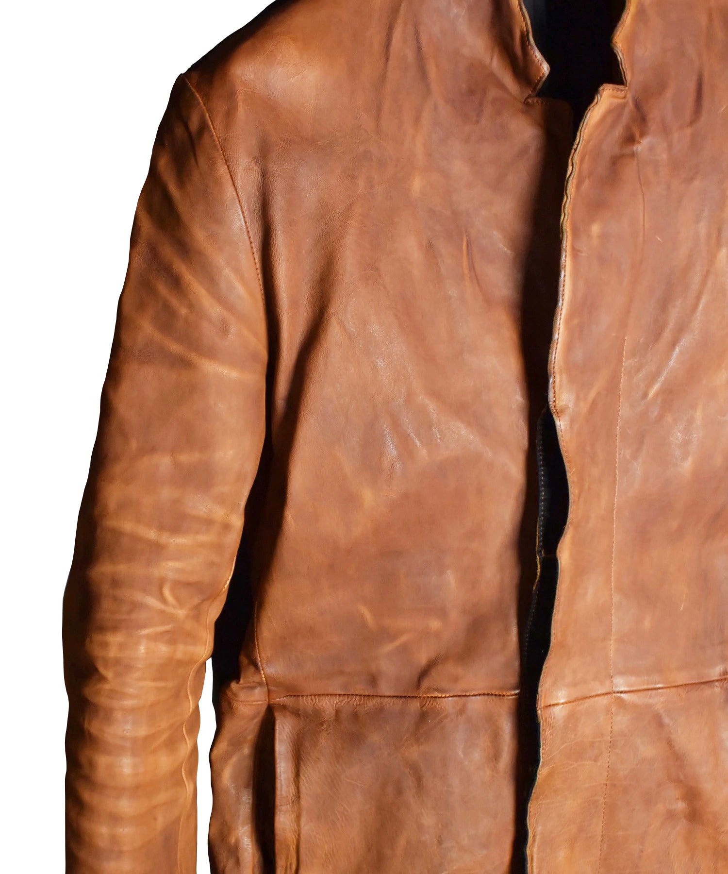 Load image into Gallery viewer, Domestic Vegetable Full Tanned Calf Skin Garment Dyed Long Jacket
