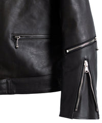 Load image into Gallery viewer, Domestic Cow Tanned Oil Retanned Leather Sumi dyed Double Riders Jacket
