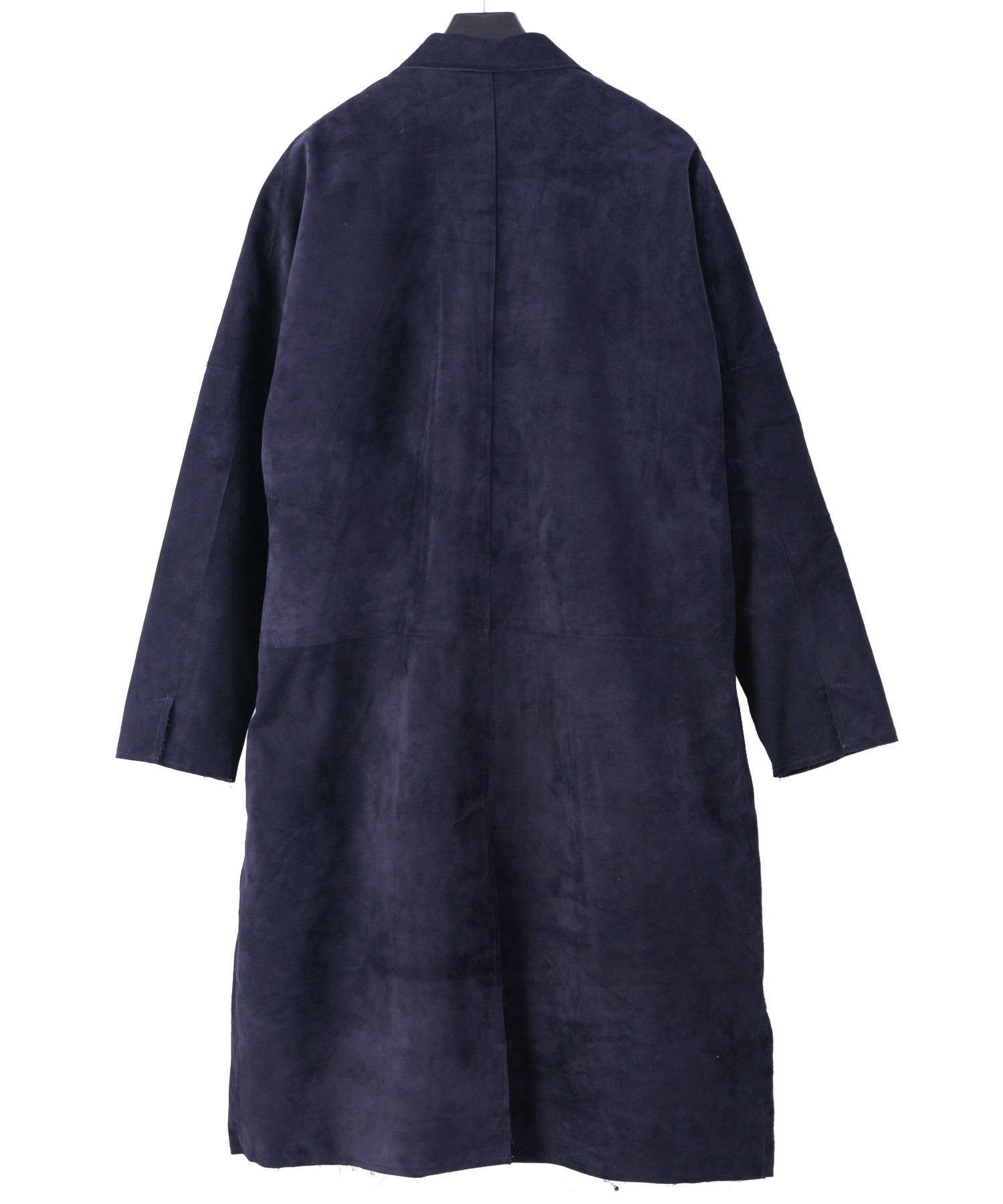 Load image into Gallery viewer, Domestic Calf Suede Over Coat / DARK PURPLE