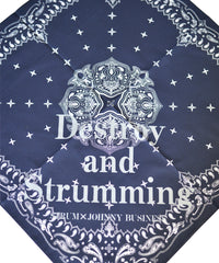 画像をギャラリービューアに読み込む, STRUM × JOHNNY BUSINESS『Destroy and Strumming』バンダナ - ネイビー