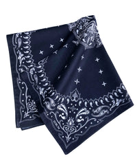 Load image into Gallery viewer, Cotton Bandana / Navy x White