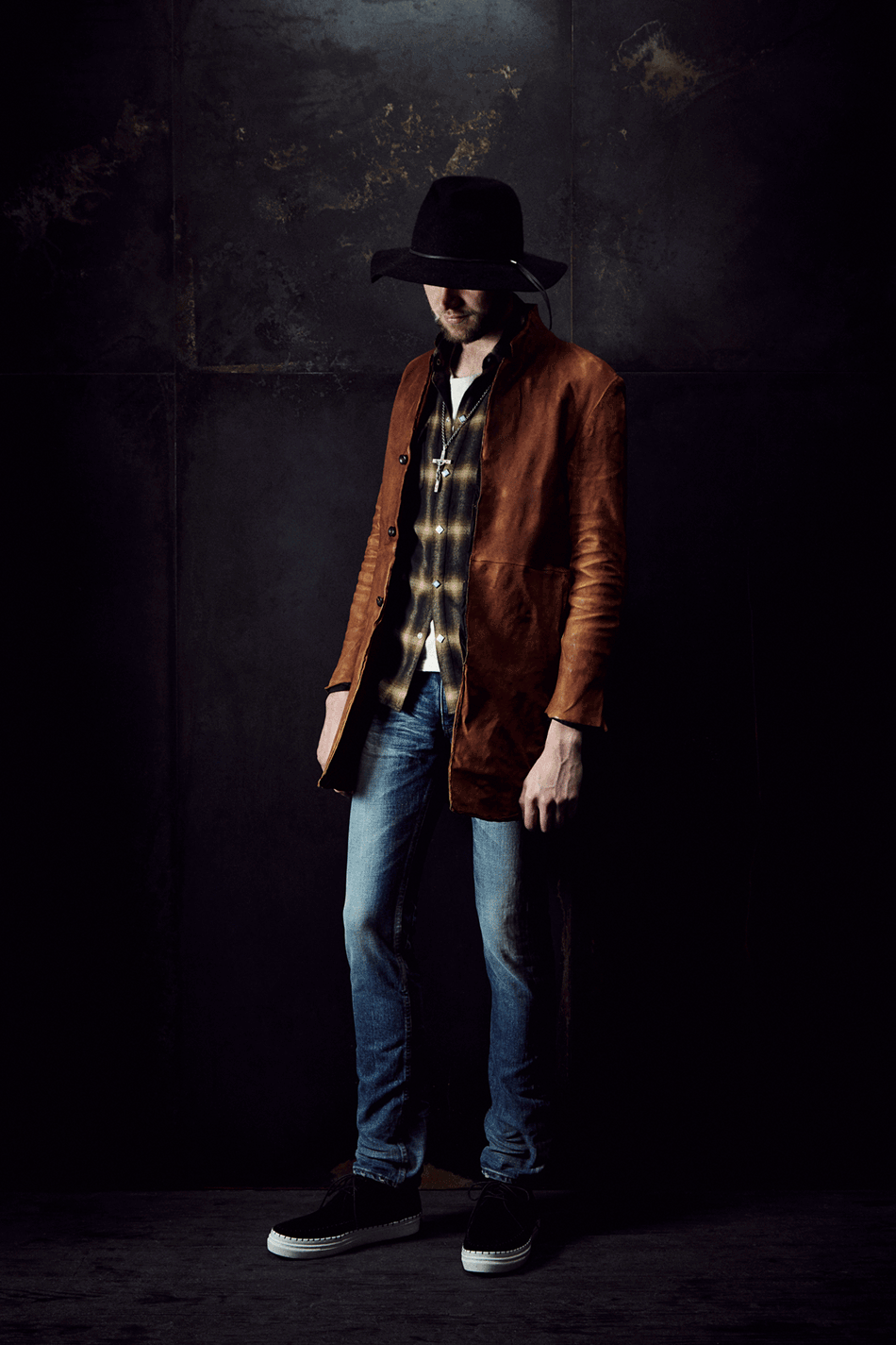 Load image into Gallery viewer, Domestic Vegetable Full Tanned Calf Skin Garment Dyed Long Jacket