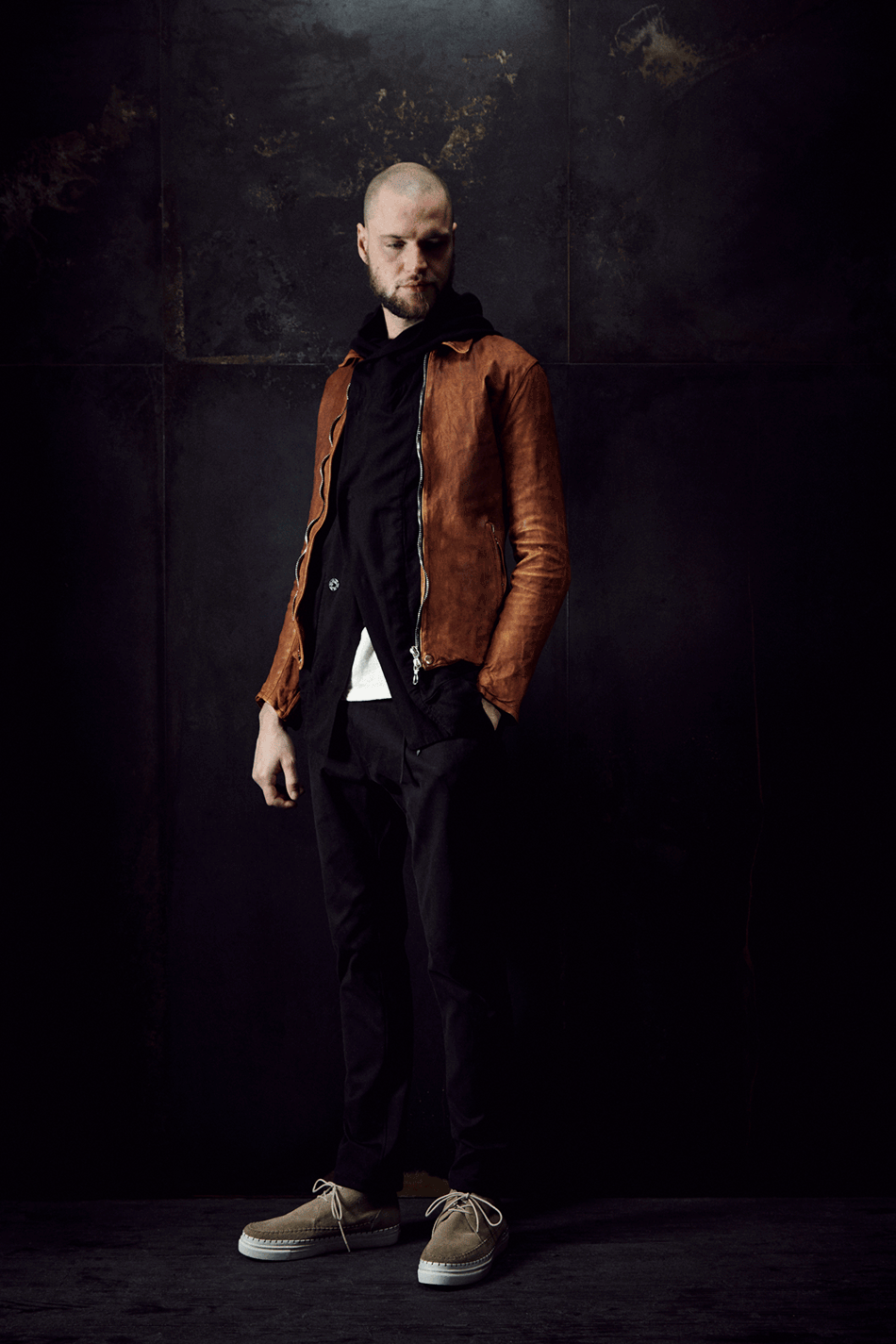 Load image into Gallery viewer, Domestic Vegetable Full Tanned Calf Skin Garment Dyed Single Riders Jacket / Brown