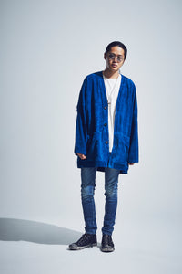 Load image into Gallery viewer, 12.5oz Organic Cotton Stretch Denim Skinny Jeans Used Processing / INDIGO