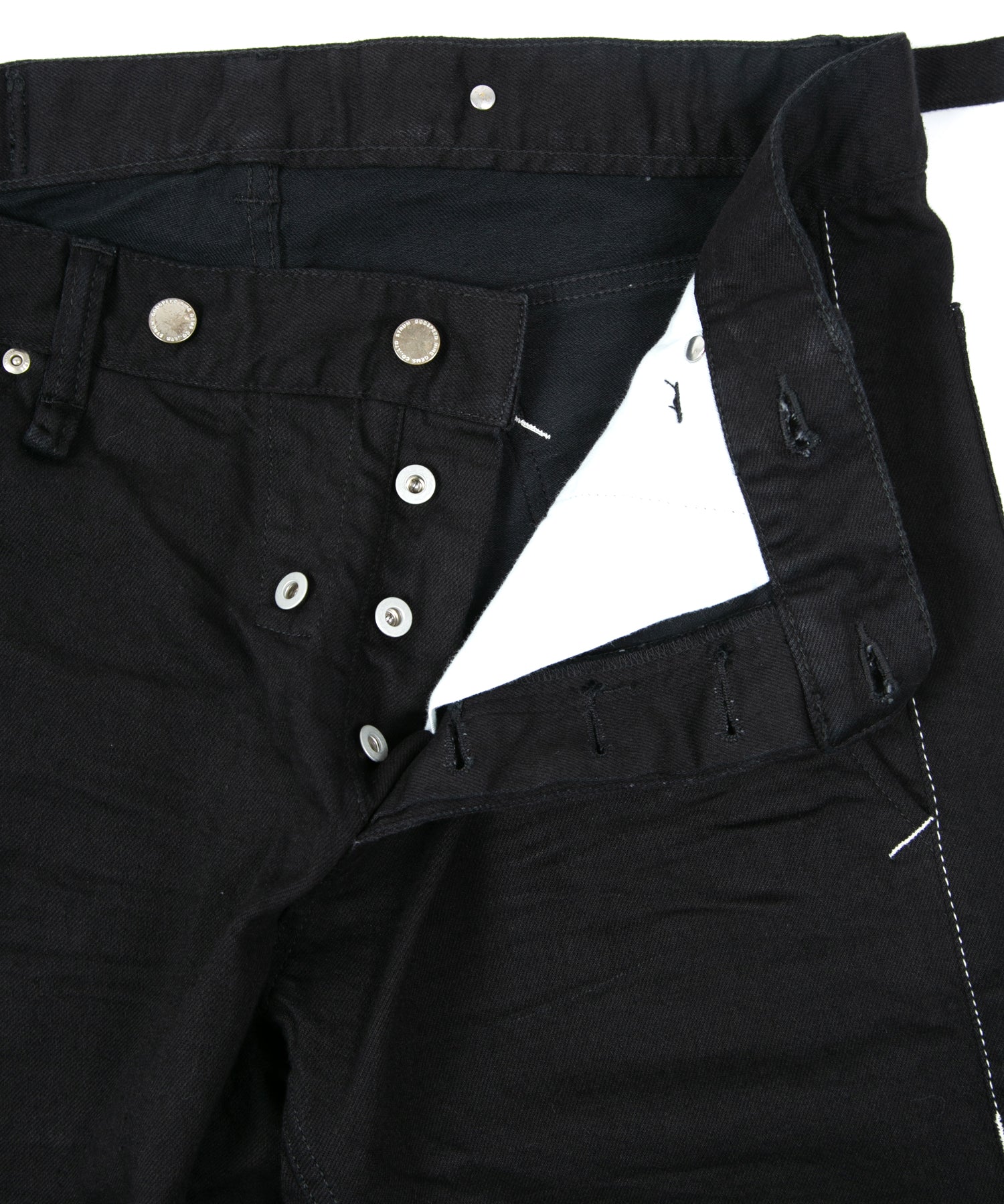 Load image into Gallery viewer, 11oz Organic Cotton Stretch Denim Box Wide Straight Jeans - BLACK