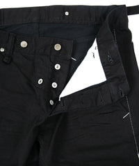 Load image into Gallery viewer, 11oz Organic Cotton Stretch Denim Box Wide Straight Jeans - BLACK