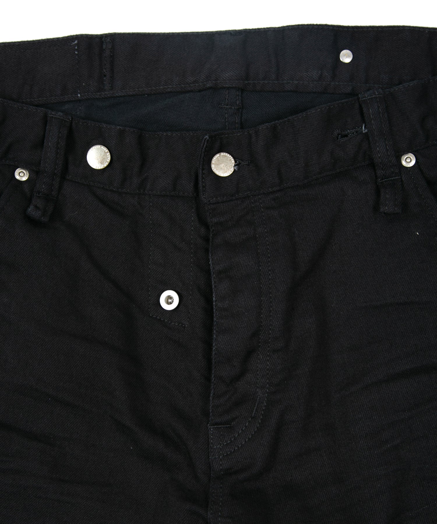 Load image into Gallery viewer, 11oz Organic Cotton Stretch Denim Box Wide Straight Jeans - BLACK