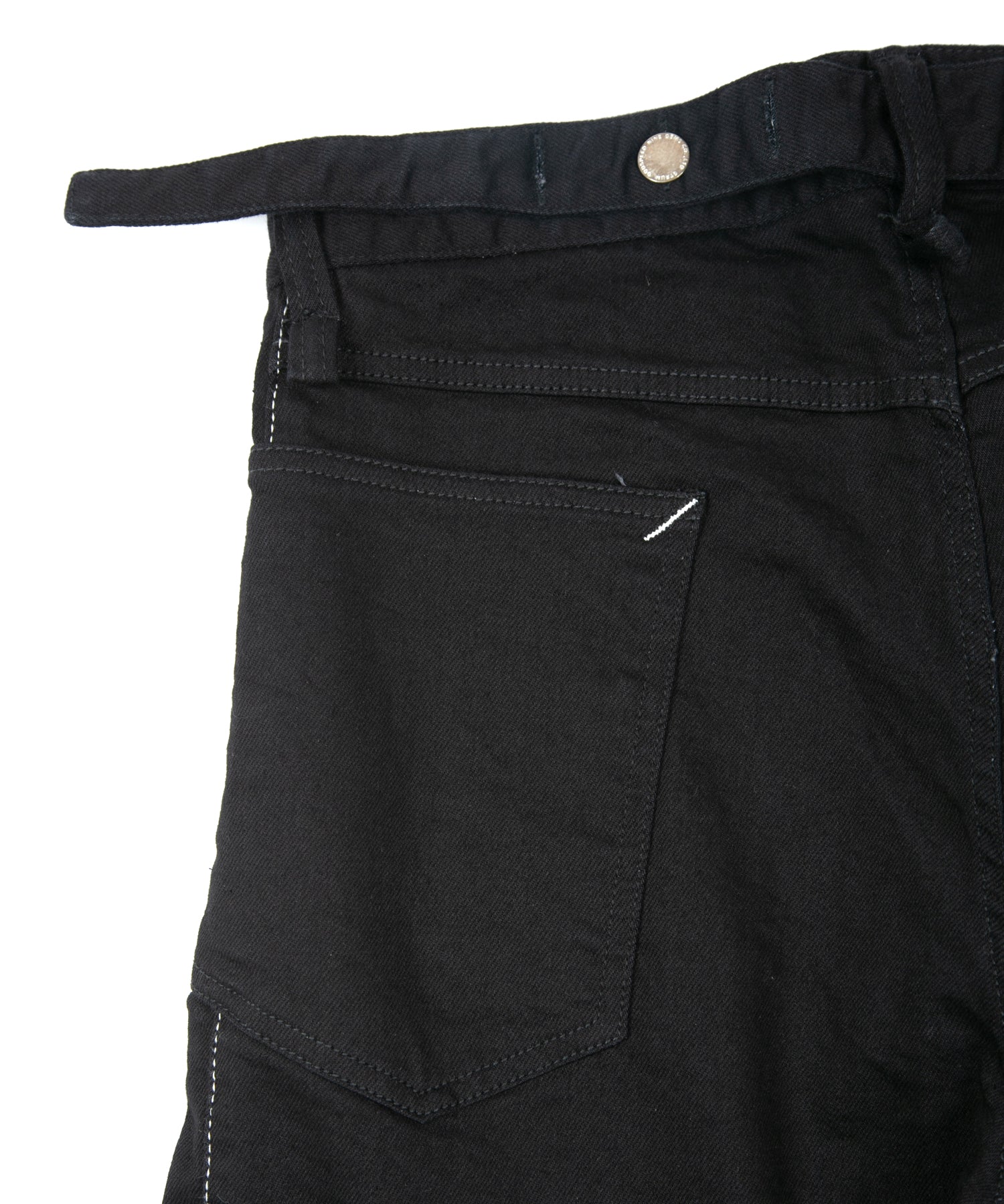 Load image into Gallery viewer, 11oz Organic Cotton Stretch Denim Box Wide Straight Jeans - BLACK