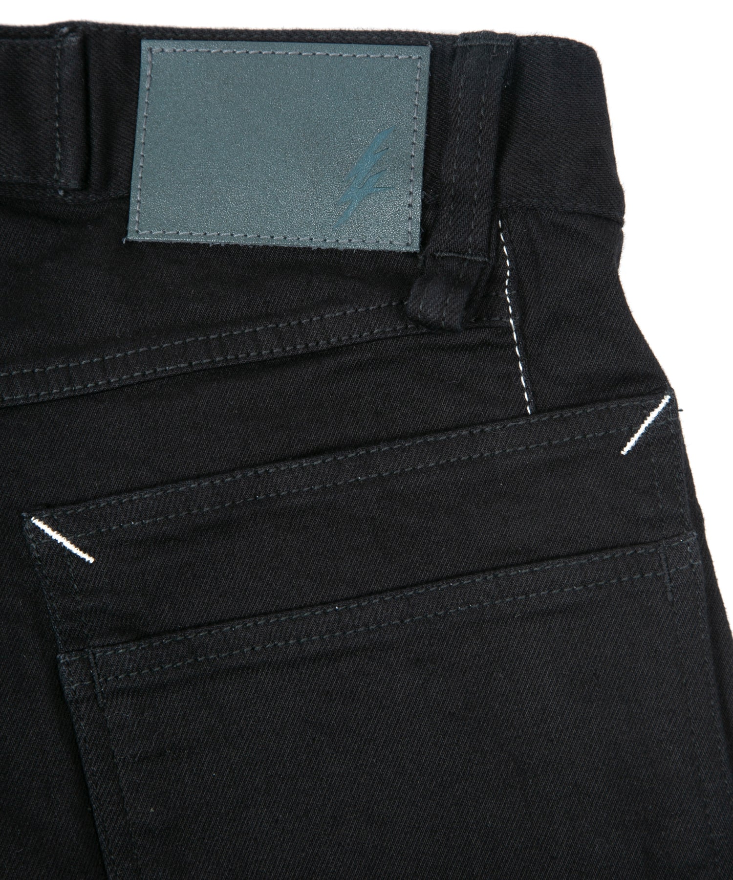 Load image into Gallery viewer, 11oz Organic Cotton Stretch Denim Box Wide Straight Jeans - BLACK