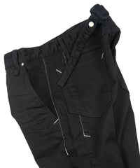 Load image into Gallery viewer, 11oz Organic Cotton Stretch Denim Box Wide Straight Jeans - BLACK