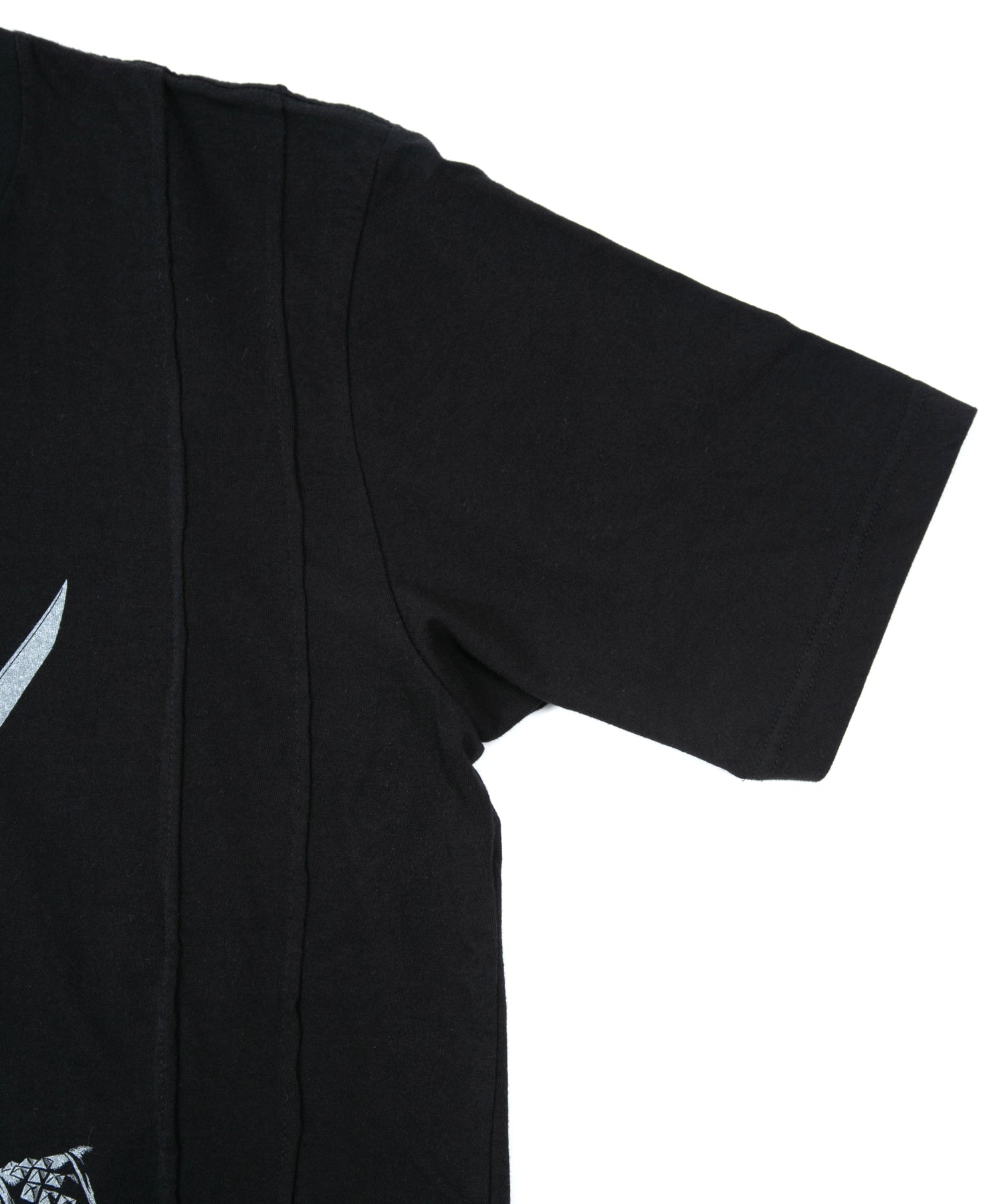 Load image into Gallery viewer, Natural Soft Cotton Oversize BLACK STRUM Crew Neck T-shirt - BLACK