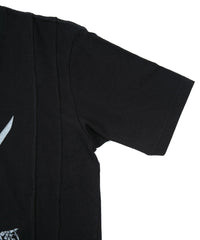 Load image into Gallery viewer, Natural Soft Cotton Oversize BLACK STRUM Crew Neck T-shirt - BLACK