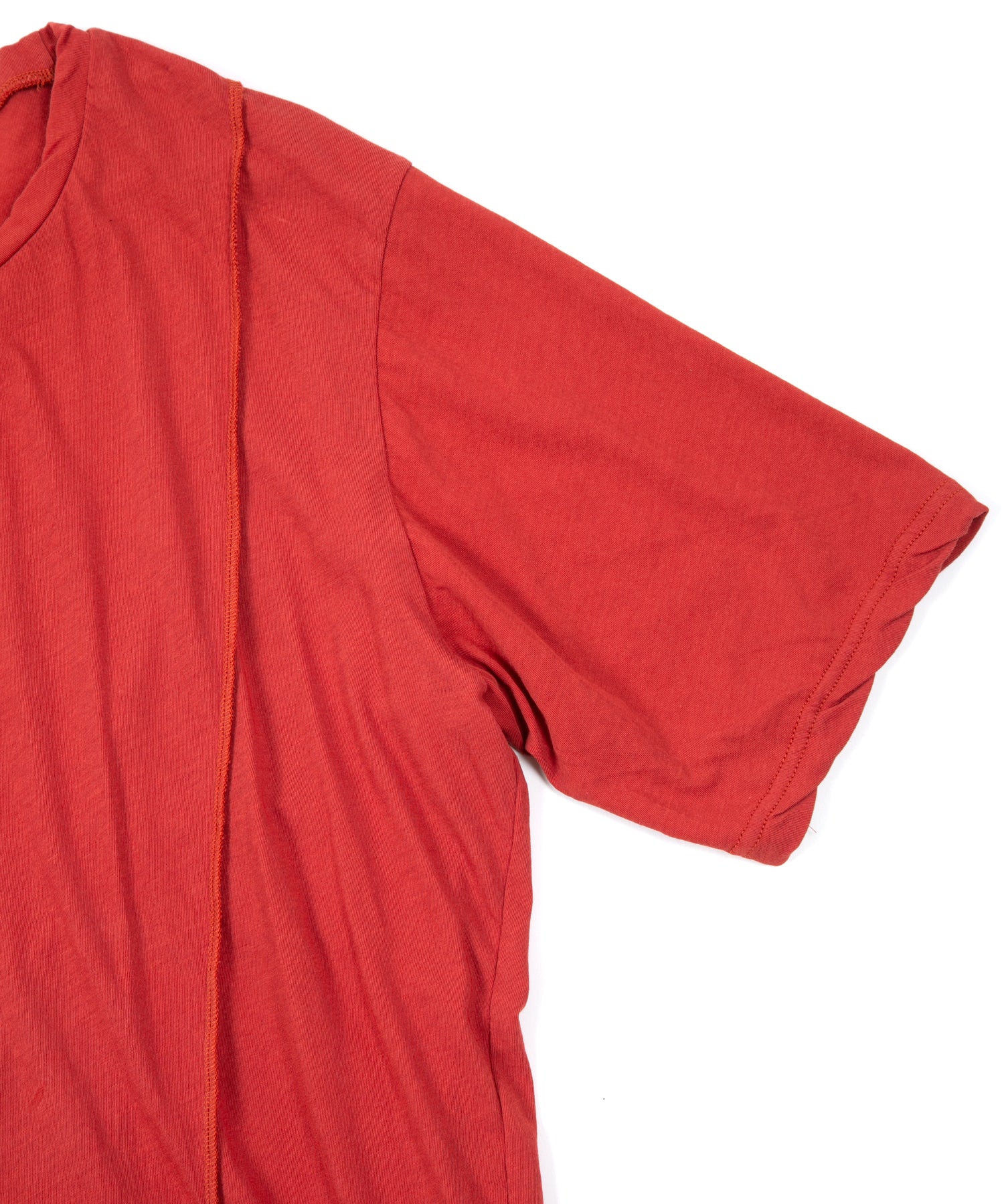 Load image into Gallery viewer, Hard Twist Cotton Oversize Crew Neck T-shirt - RED