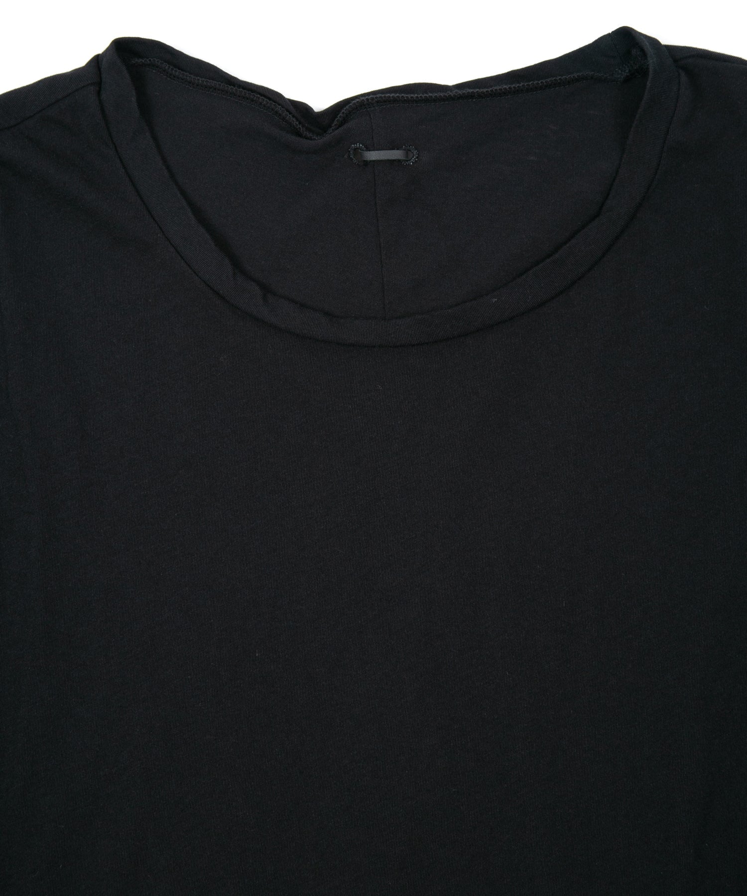 Load image into Gallery viewer, Hard Twist Cotton Oversize Crew Neck T-shirt - BLACK