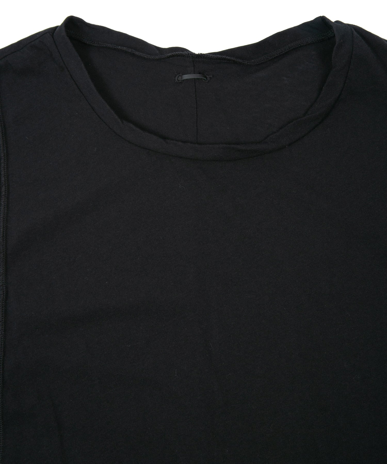 Load image into Gallery viewer, Hard Twist Cotton Over Size Sleeveless Cut&Sew - BLACK