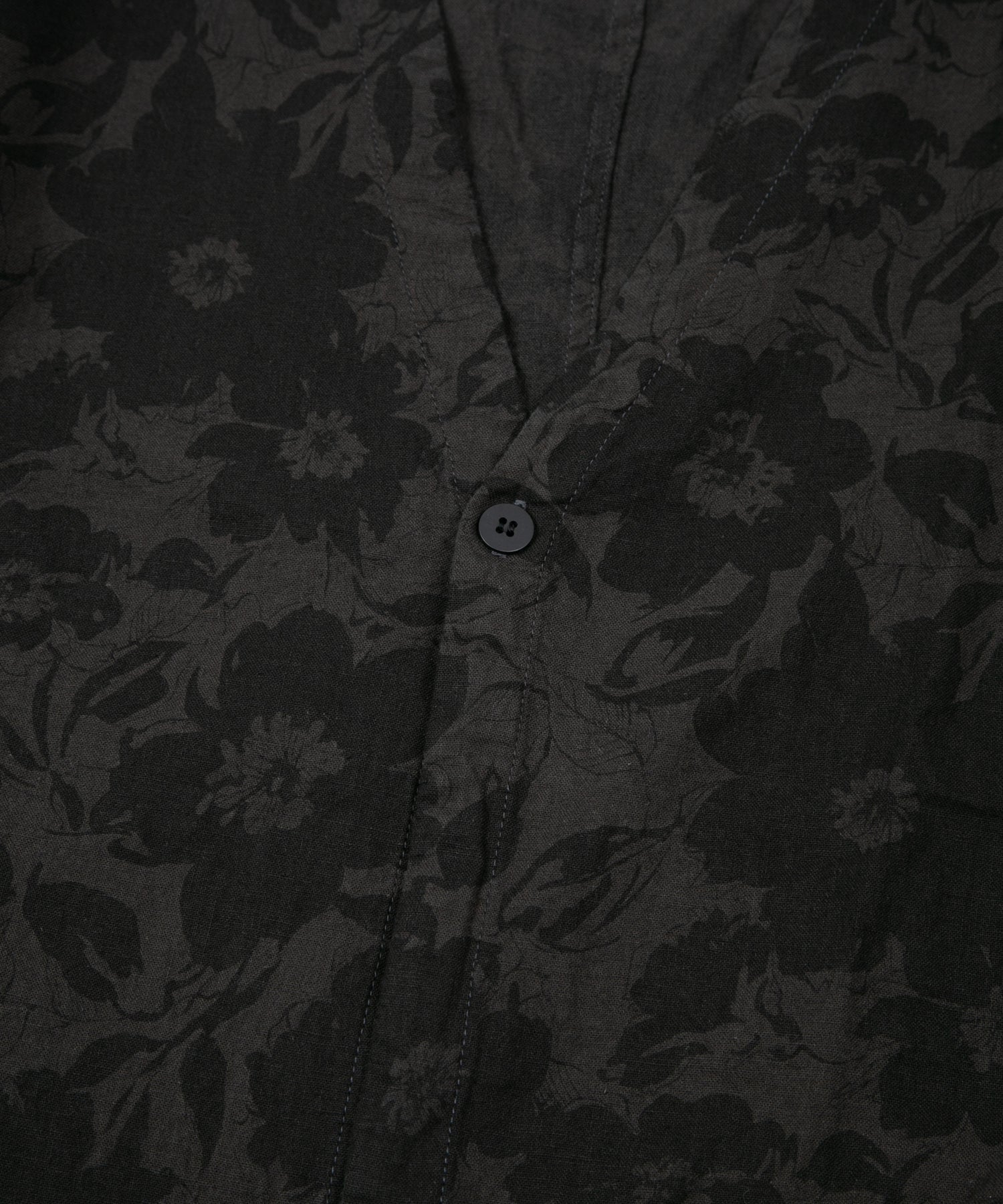 Load image into Gallery viewer, Flower Printed Cotton Linen Long Cardigan - GRAY×BLACK