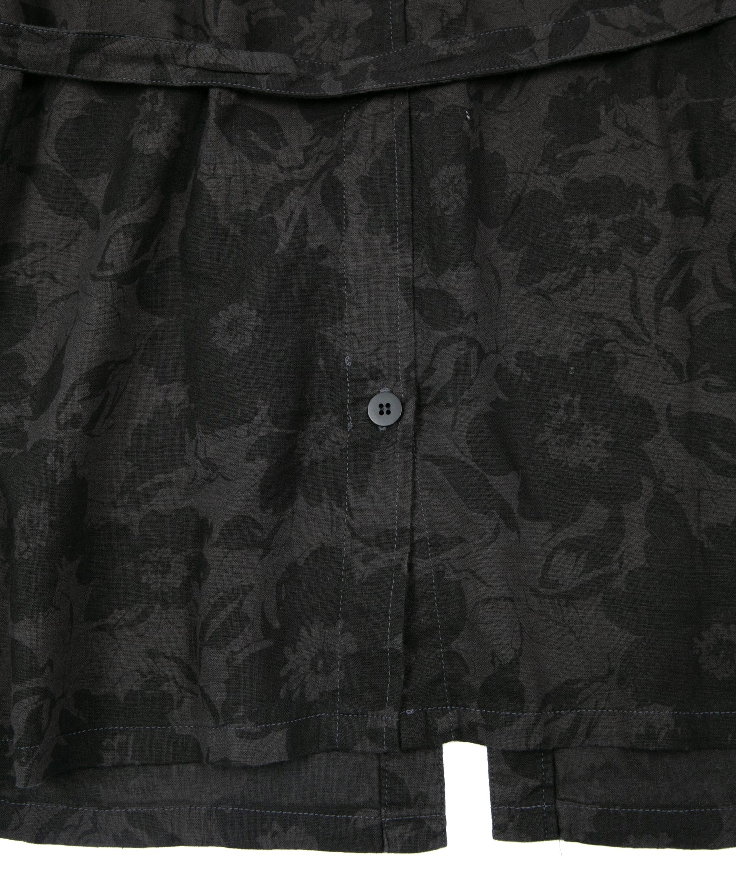 Load image into Gallery viewer, Flower Printed Cotton Linen Long Cardigan - GRAY×BLACK