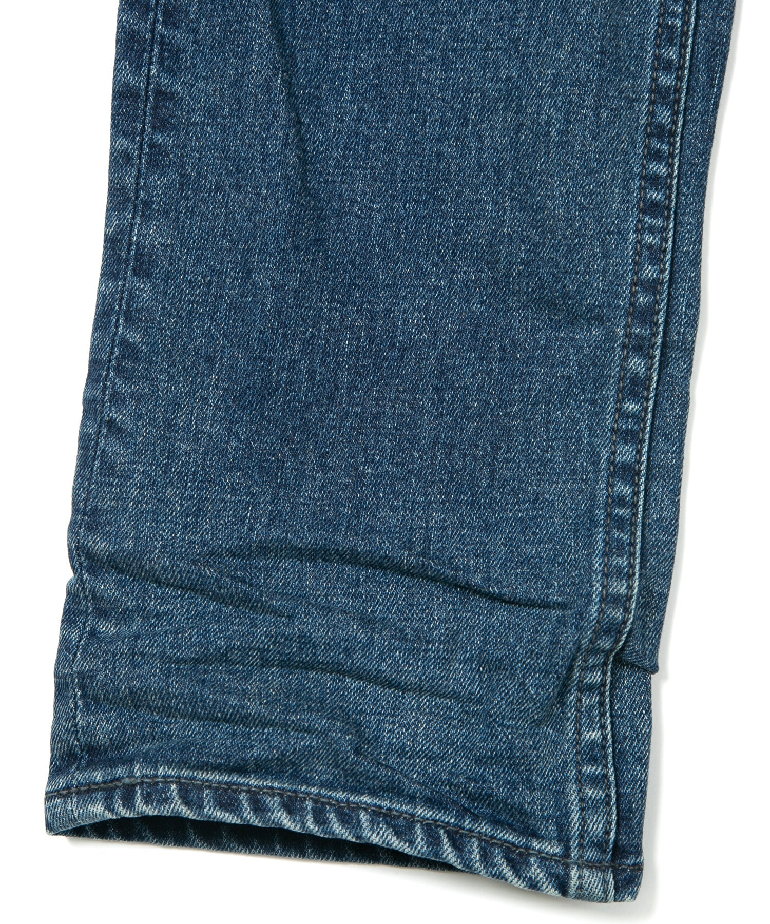 Load image into Gallery viewer, 12.5oz Organic Cotton Stretch Denim "TIGHT JOE" Tight Straight Jeans USED PROCESSING & LEATHER W KNEES , POCKET / INDIGO