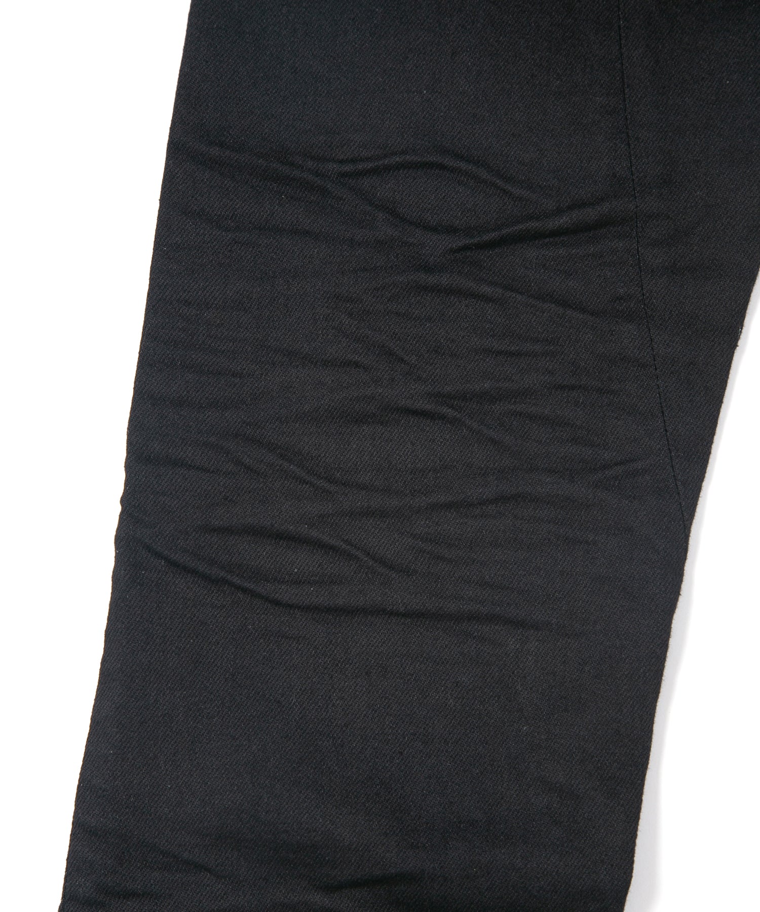 Load image into Gallery viewer, 11oz Organic Cotton Stretch Denim "TIGHT JOE" Tight Straight Jeans ONE WASH & LEATHER W KNEES , POCKET / BLACK