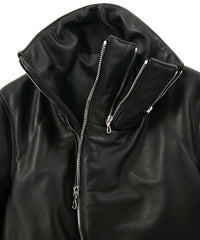 Load image into Gallery viewer, French Horse hide "TUAREG" Highneck Down Blouson