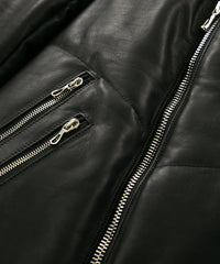 Load image into Gallery viewer, French Horse hide "TUAREG" Highneck Down Blouson