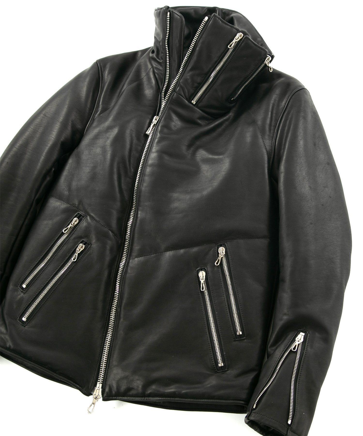 Load image into Gallery viewer, French Horse hide "TUAREG" Highneck Down Blouson