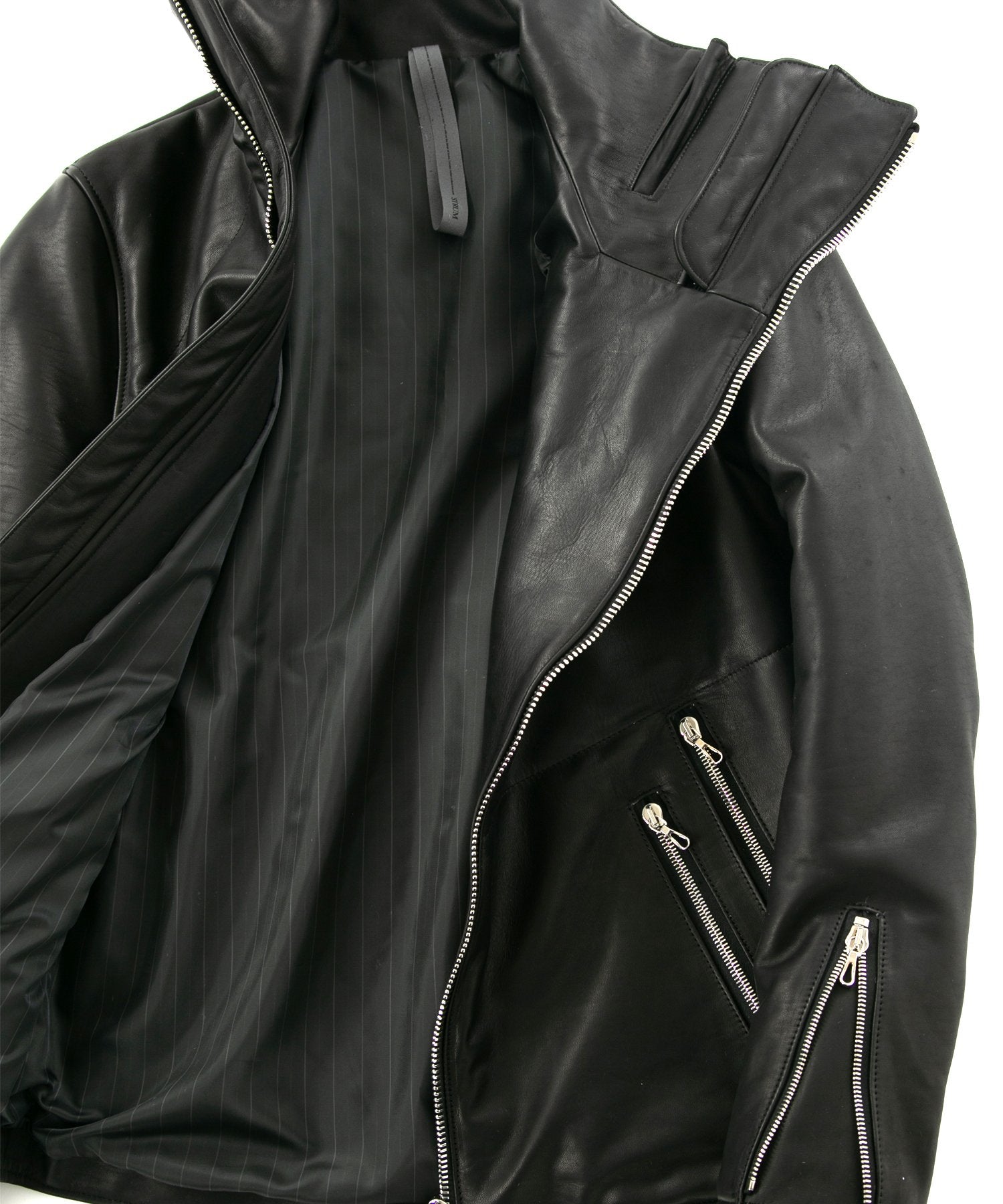 Load image into Gallery viewer, French Horse hide "TUAREG" Highneck Down Blouson