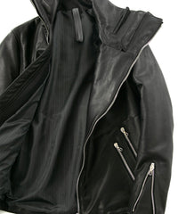 Load image into Gallery viewer, French Horse hide "TUAREG" Highneck Down Blouson