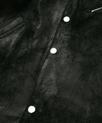 画像をギャラリービューアに読み込む, ジャパンカウ グレージングスエード TRAMPER トランパーコート - BLACK
