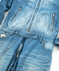 Load image into Gallery viewer, 5.3oz Organic Cotton Denim "BULLET" Single Riders Coveralls / INDIGO