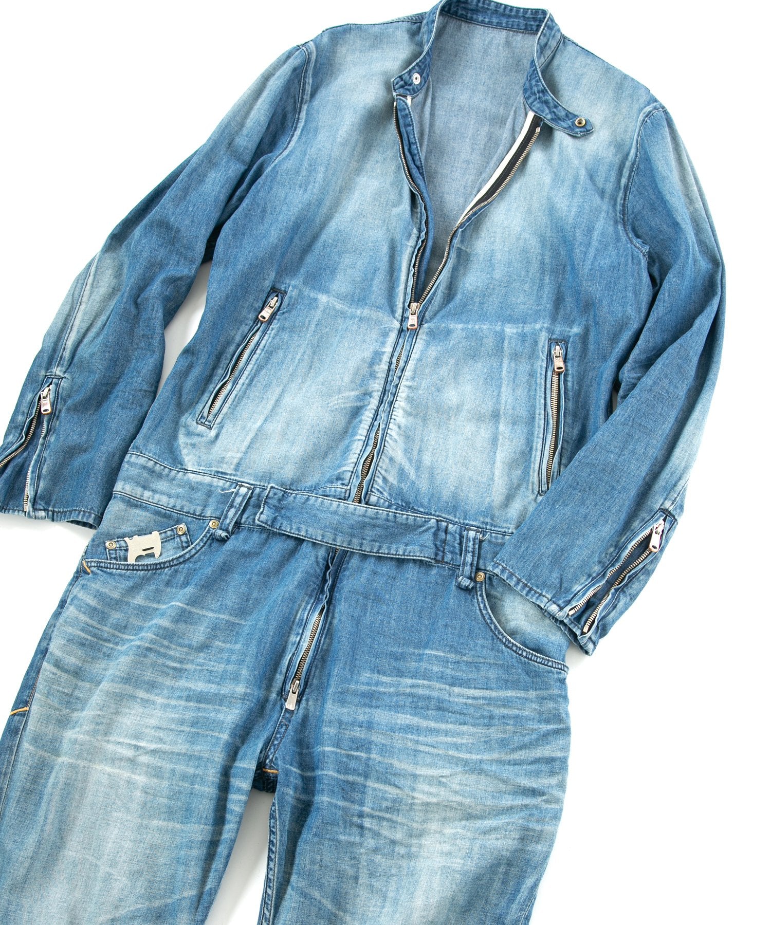 Load image into Gallery viewer, 5.3oz Organic Cotton Denim "BULLET" Single Riders Coveralls / INDIGO